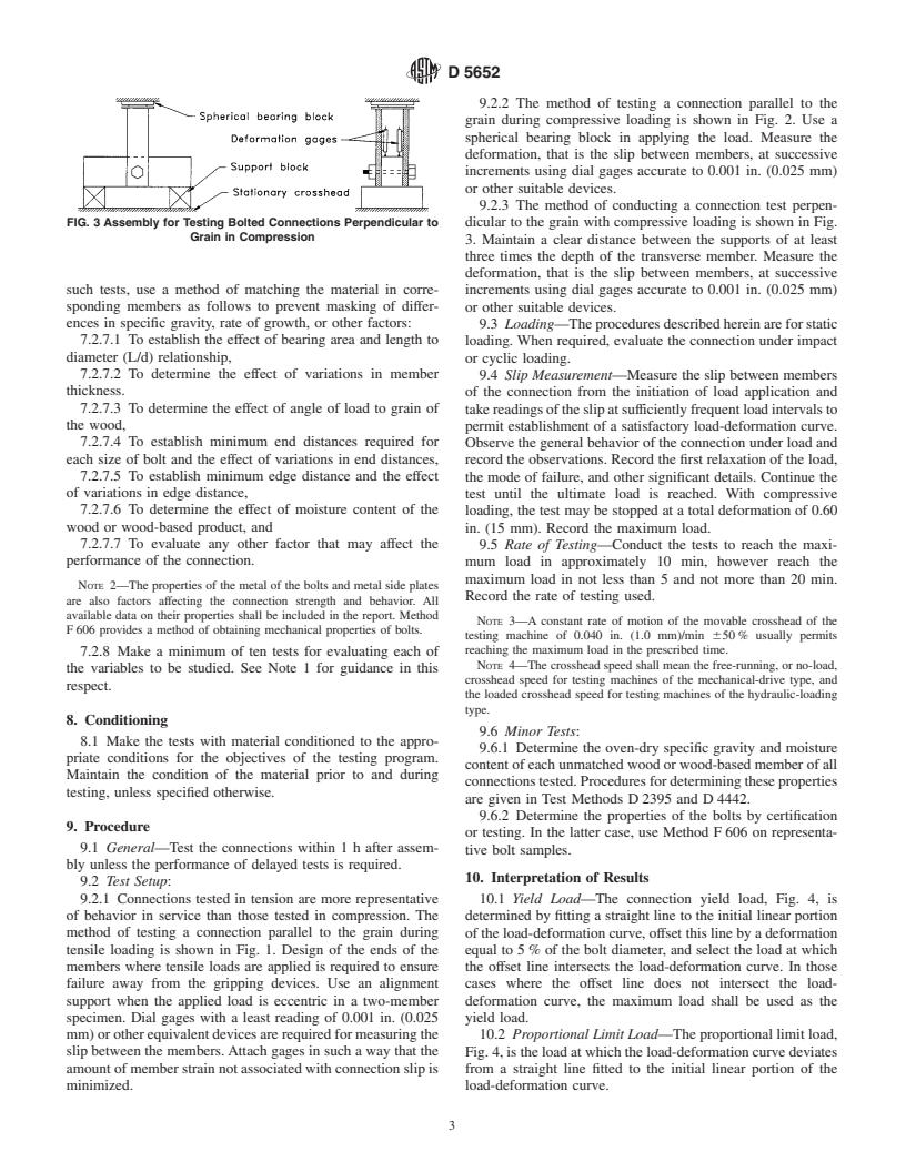 ASTM D5652-95(2000) - Standard Test Methods for Bolted Connections in Wood and Wood-Base Products