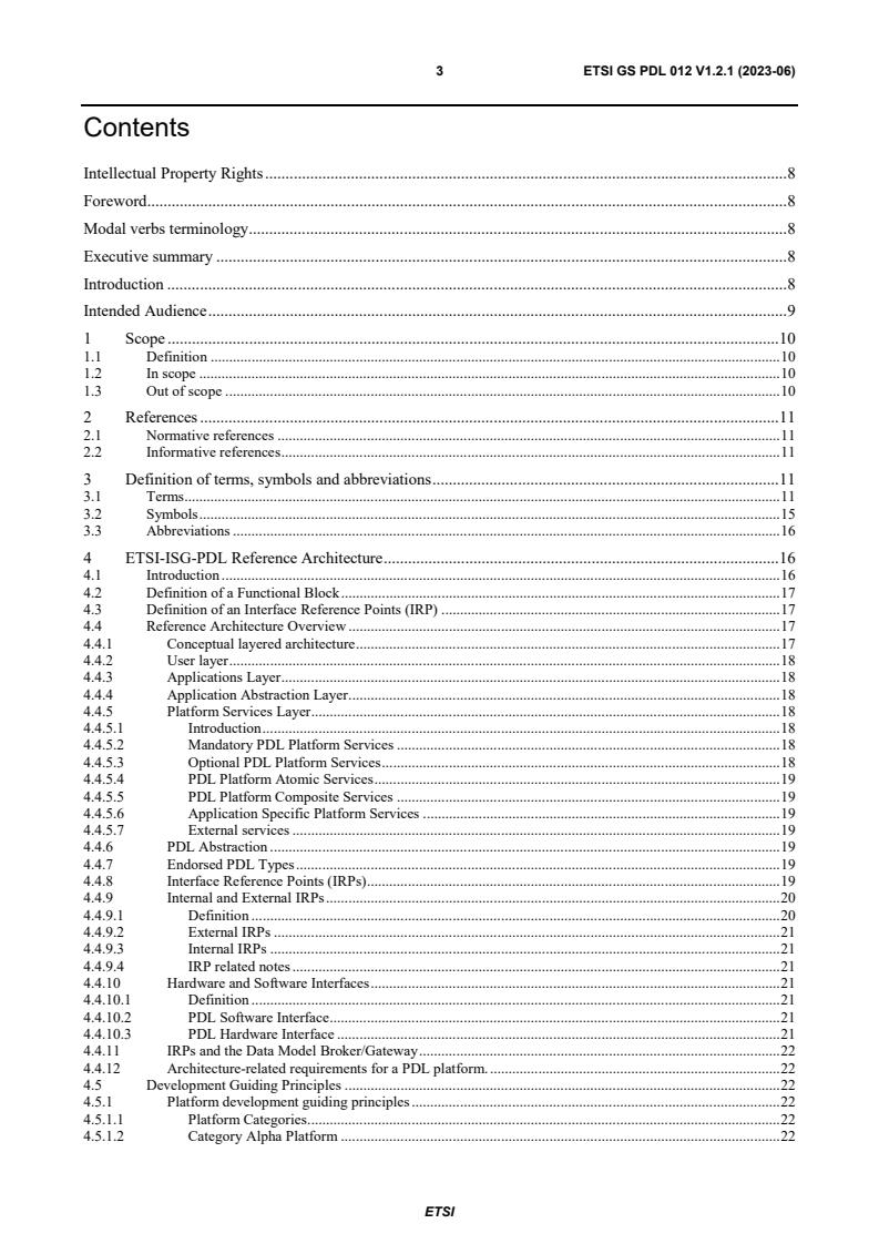 ETSI GS PDL 012 V1.2.1 (2023-06) - Permissioned Distributed Ledger (PDL); Reference Architecture