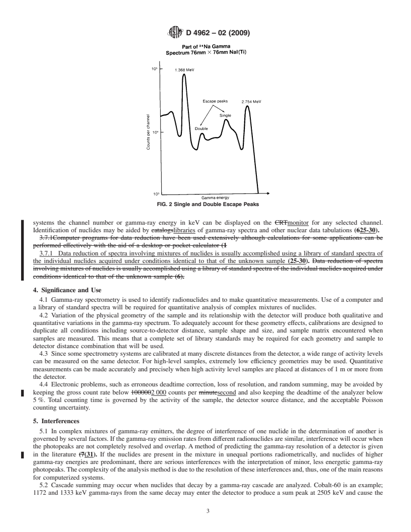 REDLINE ASTM D4962-02(2009) - Standard Practice for NaI(Tl) Gamma-Ray Spectrometry of Water