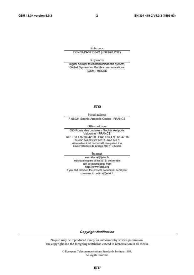 SIST EN 301 419-2:2000 SIST EN 301 419-2:2000 - Page 4 preview