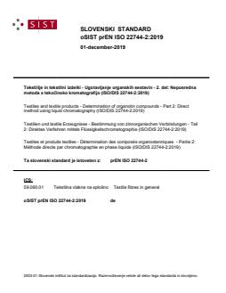 oSIST prEN ISO 22744-2:2019 - Page 1 preview