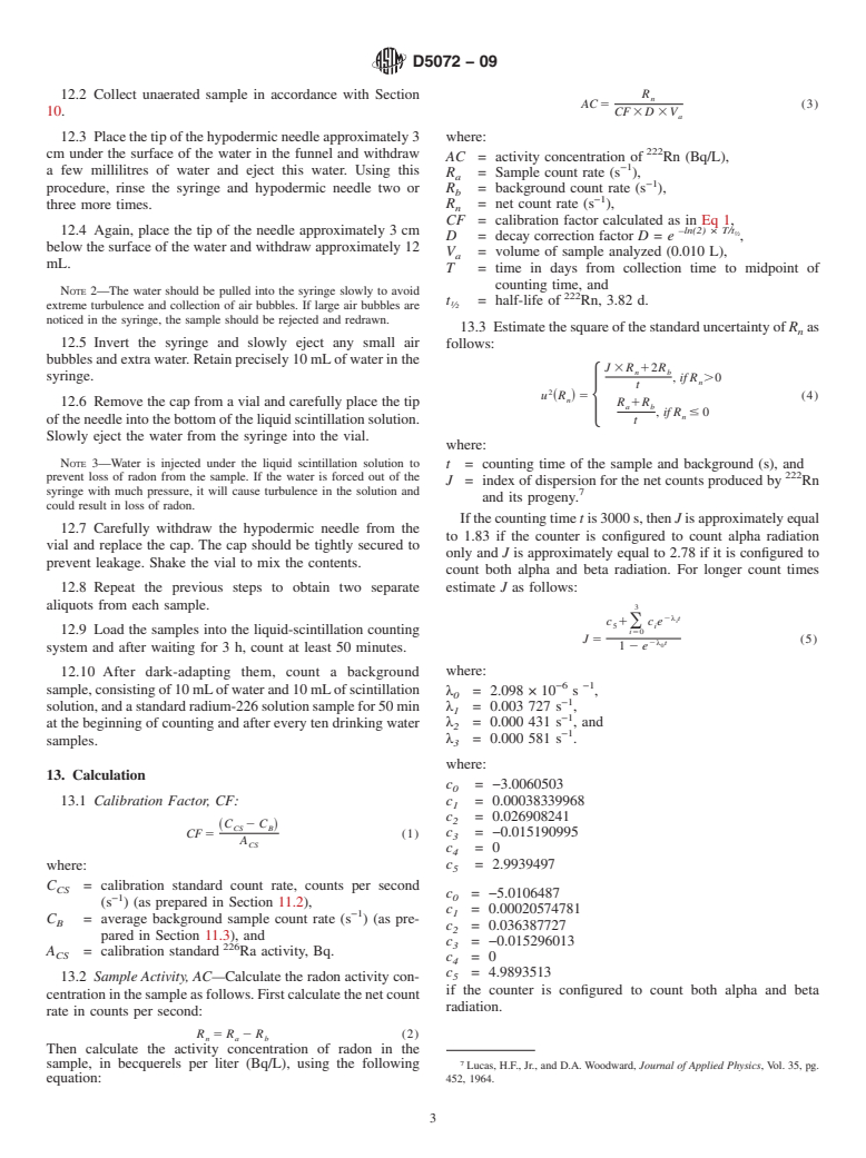 ASTM D5072-09 - Standard Test Method for Radon in Drinking Water