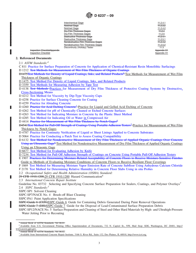 REDLINE ASTM D6237-09 - Standard Guide for Painting Inspectors (Concrete and Masonry Substrates)