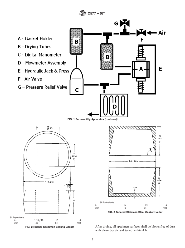 ASTM C577-07e1 - Standard Test Method for Permeability of Refractories