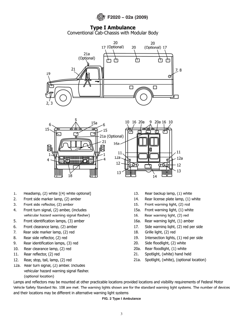 ASTM F2020-02a(2009) - Standard Practice for Design, Construction, and Procurement of Emergency Medical Services Systems (EMSS) Ambulances (Withdrawn 2018)