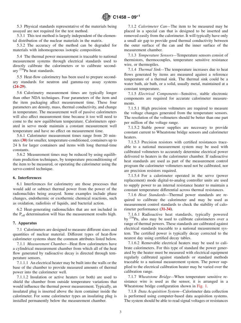 ASTM C1458-09e1 - Standard Test Method for Nondestructive Assay of Plutonium, Tritium and <sup>241</sup>Am by Calorimetric Assay