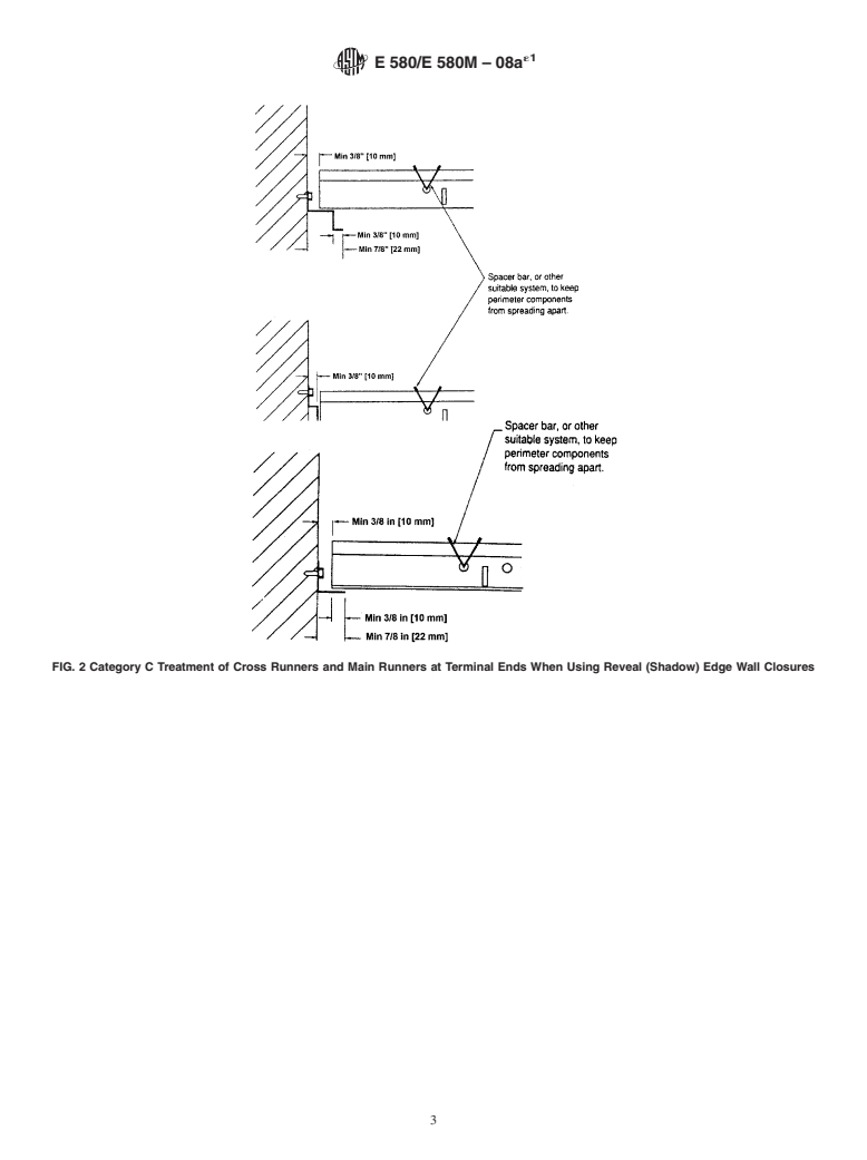 ASTM E580/E580M-08ae1 - Standard Practice for  Installation of Ceiling Suspension Systems for Acoustical Tile and Lay-in Panels in Areas Subject to Earthquake Ground Motions