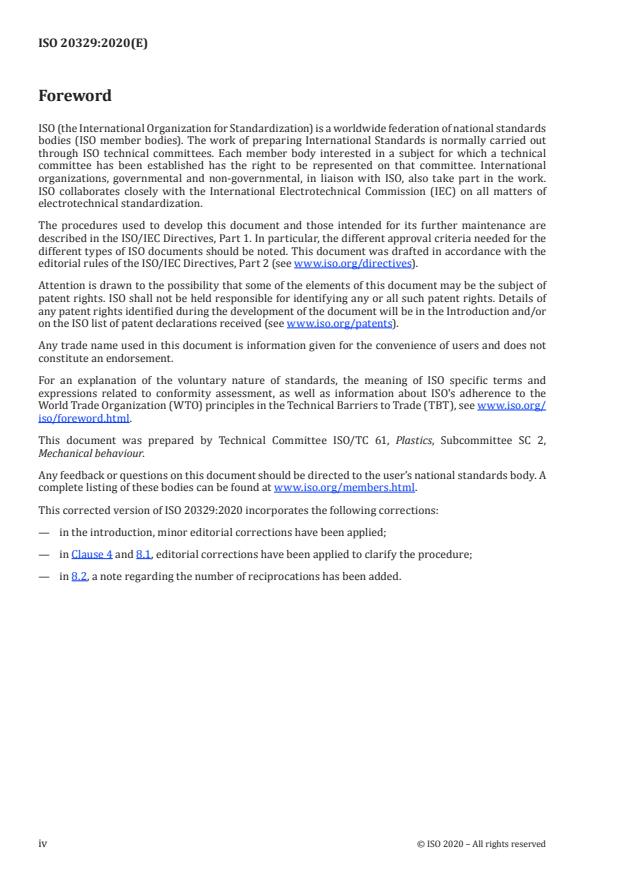 ISO 20329:2020 ISO 20329:2020 - Plastics -- Determination of abrasive wear by reciprocating linear sliding motion - Page 4 preview