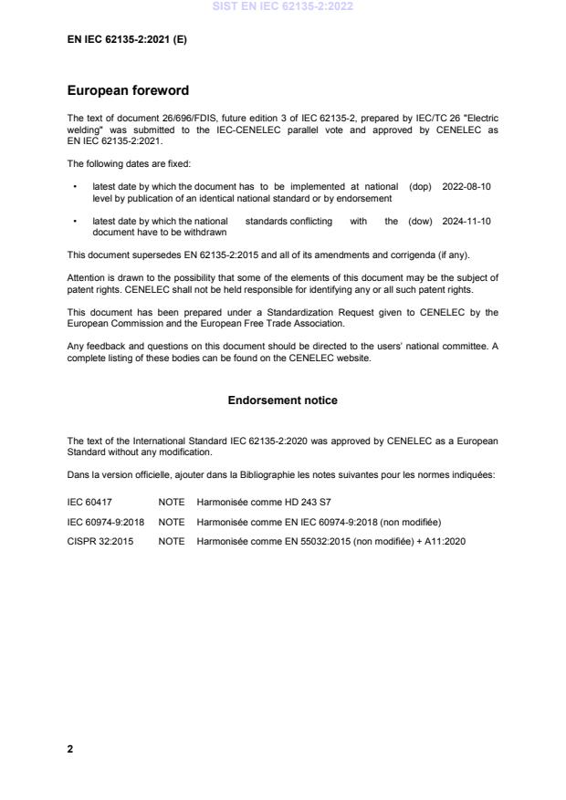 SIST EN IEC 62135-2:2022 SIST EN IEC 62135-2:2022 - Page 4 preview