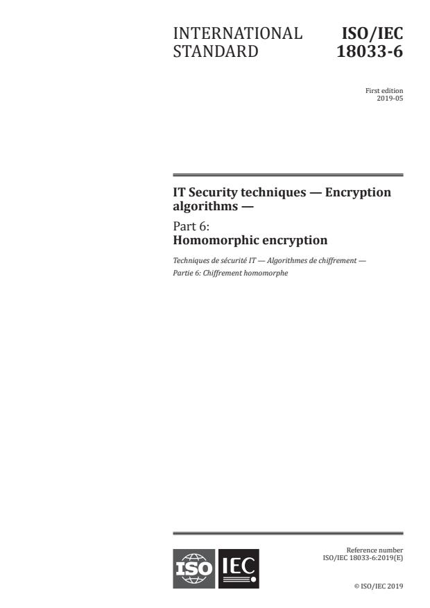 ISO/IEC 18033-6:2019 - IT Security techniques -- Encryption algorithms