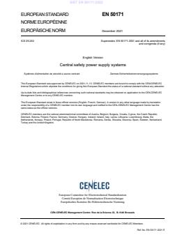 SIST EN 50171:2022 - Page 3 preview