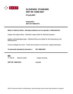 EN 13600:2021 - Page 1 preview