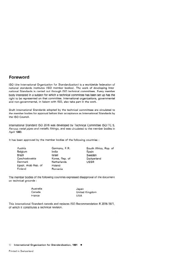 ISO 2016:1981 ISO 2016:1981 - Capillary solder fittings for copper tubes -- Assembly dimensions and tests - Page 2 preview