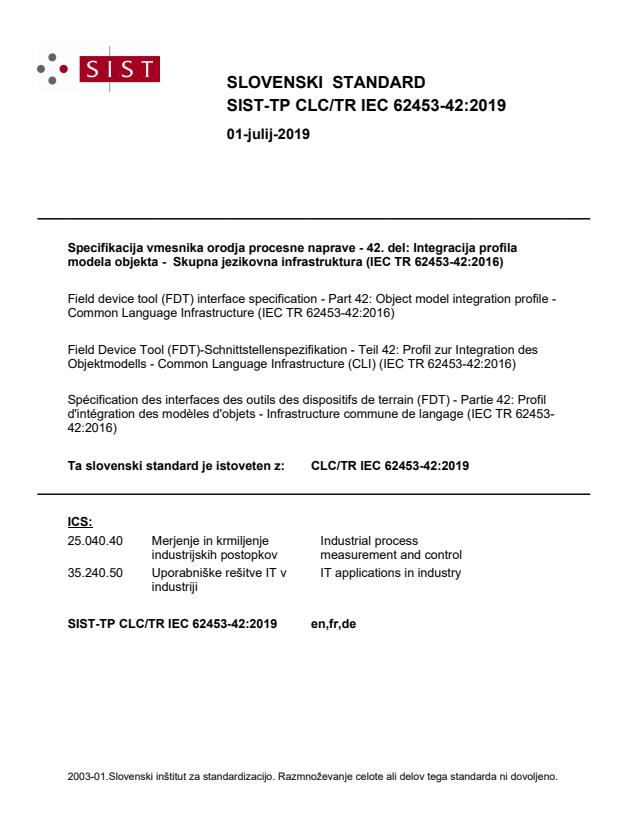TP CLC/TR IEC 62453-42:2019 - BARVE