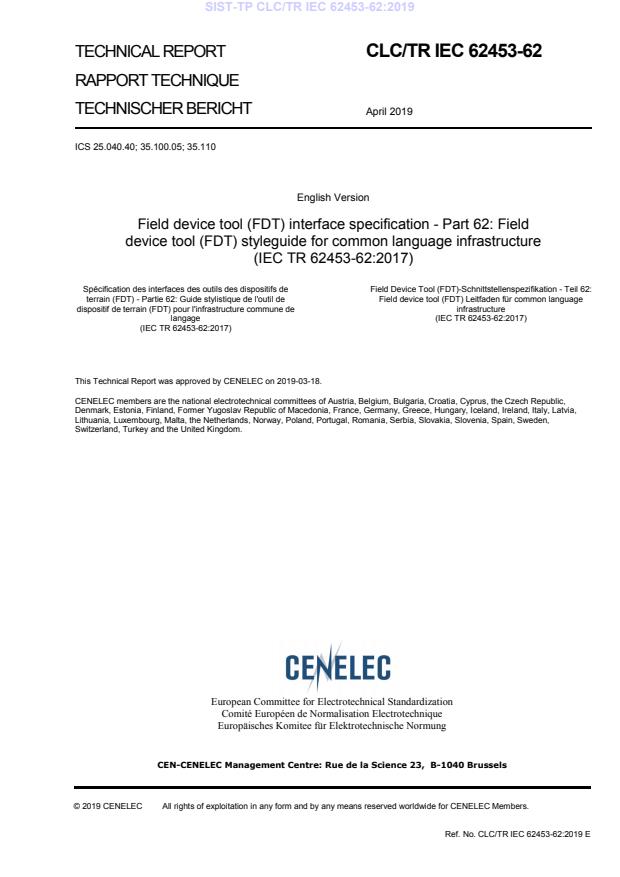 TP CLC/TR IEC 62453-62:2019 - BARVE