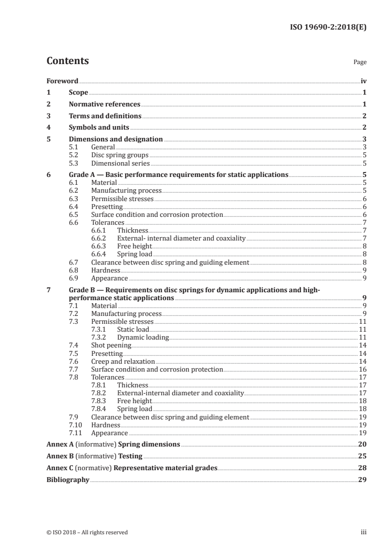 ISO 19690-2:2018 - Disc springs — Part 2: Technical specifications
Released:9/20/2018