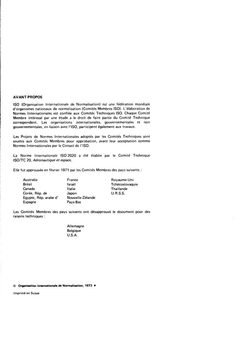ISO 2020:1973 ISO 2020:1973 - Flexible steel wire rope for aircraft controls — Technical specification
Released:2/1/1973 - Page 2 preview
