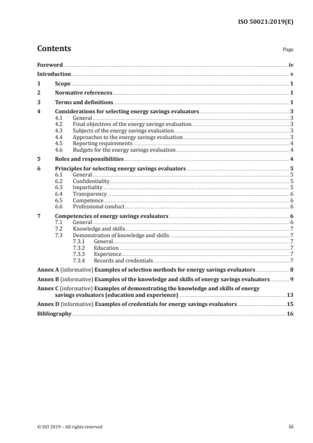 ISO 50021:2019 - Energy management and energy savings -- General guidelines for selecting energy savings evaluators