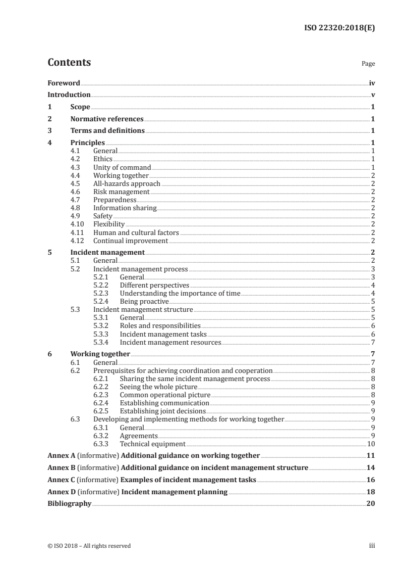 ISO 22320:2018 - Security and resilience — Emergency management — Guidelines for incident management
Released:11/5/2018