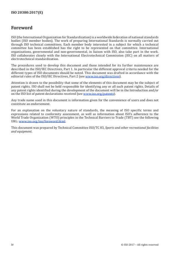 ISO 20380:2017 ISO 20380:2017 - Public swimming pools -- Computer vision systems for the detection of drowning accidents in swimming pools -- Safety requirements and test methods - Page 4 preview
