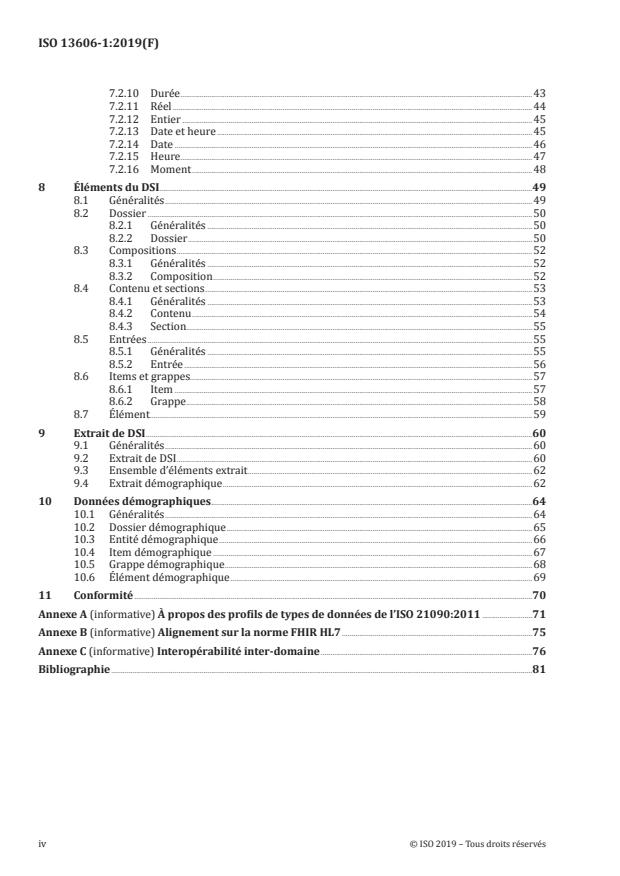 ISO 13606-1:2019 ISO 13606-1:2019 - Informatique de santé -- Communication du dossier de santé informatisé - Page 4 preview