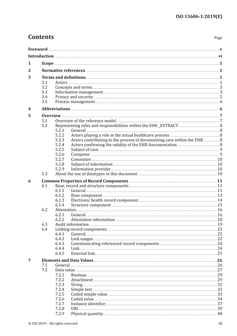 ISO 13606-1:2019 - Health informatics — Electronic health record communication — Part 1: Reference model
Released:6/7/2019