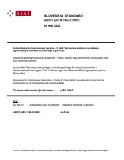 prEN 746-2 prEN 746-2:2020 - Page 1 preview