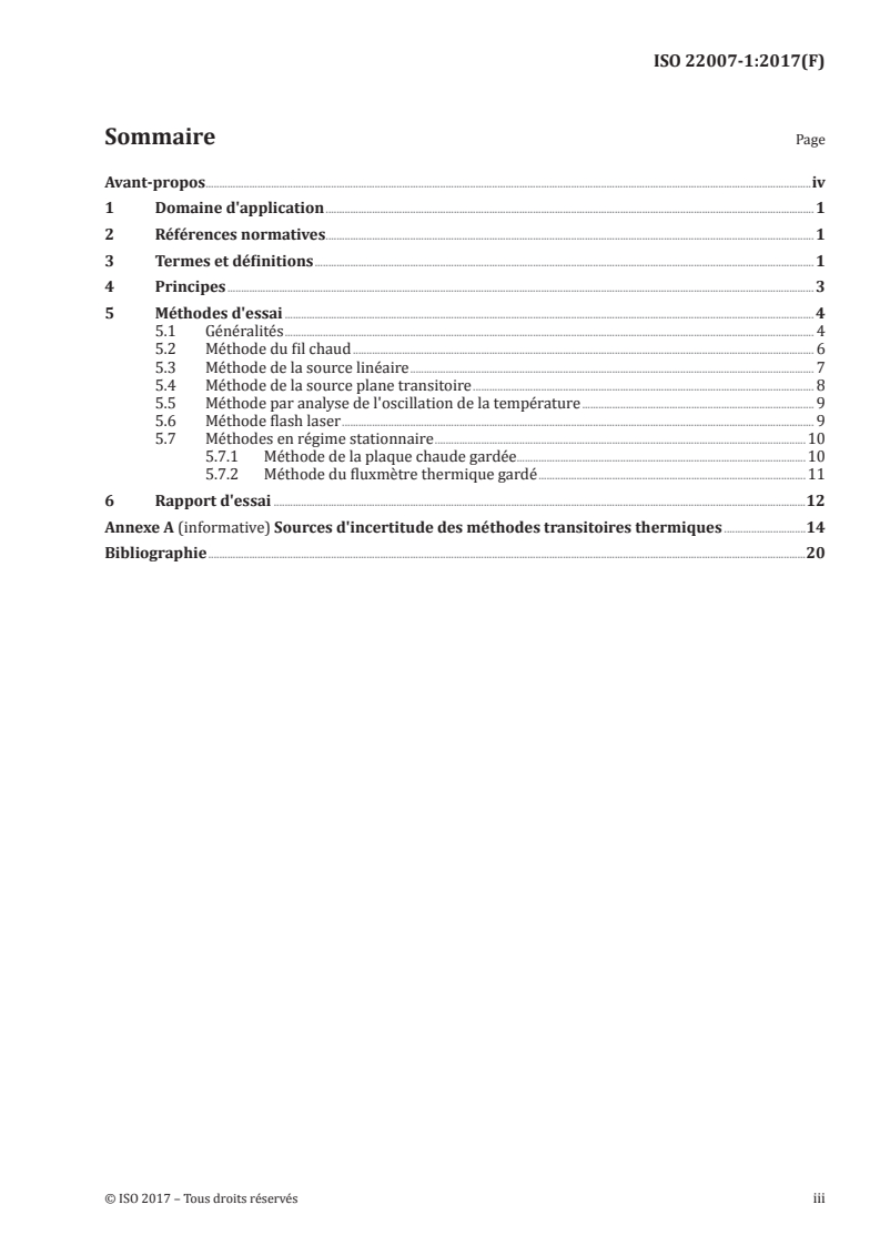 ISO 22007-1:2017 - Plastiques — Détermination de la conductivité thermique et de la diffusivité thermique — Partie 1: Principes généraux
Released:10/13/2017