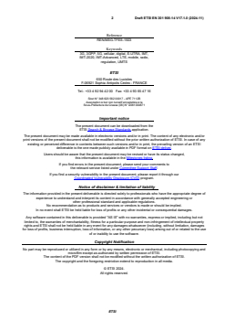 SIST EN 301 908-14 V17.1.1:2025 ETSI EN 301 908-14 V17.1.0 (2024-11) - IMT cellular networks; Harmonised Standard for access to radio spectrum; Part 14: Evolved Universal Terrestrial Radio Access (E-UTRA) Base Stations (BS) Release 17 - Page 2 preview