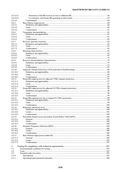 SIST EN 301 908-14 V17.1.1:2025 ETSI EN 301 908-14 V17.1.0 (2024-11) - IMT cellular networks; Harmonised Standard for access to radio spectrum; Part 14: Evolved Universal Terrestrial Radio Access (E-UTRA) Base Stations (BS) Release 17 - Page 4 preview