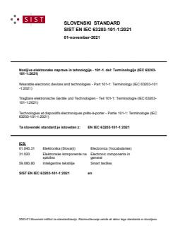 EN IEC 63203-101-1:2021 - Page 1 preview