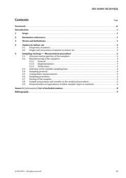 ISO 16000-38:2019 ISO 16000-38:2019 - Indoor air — Part 38: Determination of amines in indoor and test chamber air — Active sampling on samplers containing phosphoric acid impregnated filters
Released:1/31/2019 - Page 3 preview