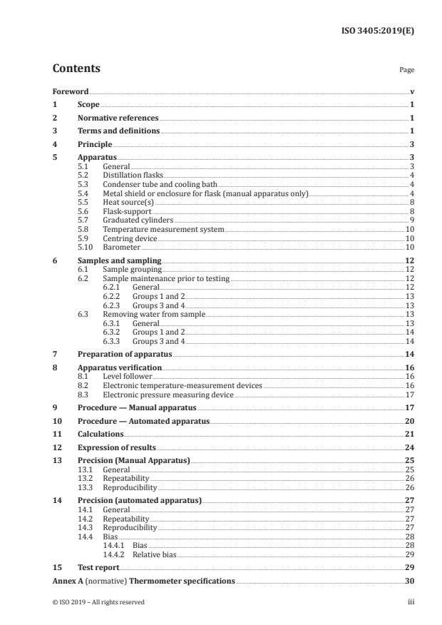 ISO 3405:2019 - Petroleum and related products from natural or synthetic sources -- Determination of distillation characteristics at atmospheric pressure