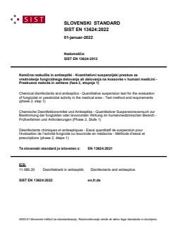 EN 13624:2022 - BARVE - Page 1 preview