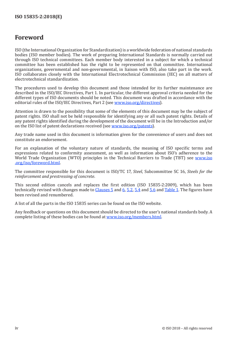 ISO 15835-2:2018 ISO 15835-2:2018 - Steels for the reinforcement of concrete — Reinforcement couplers for mechanical splices of bars — Part 2: Test methods
Released:10/12/2018 - Page 4 preview