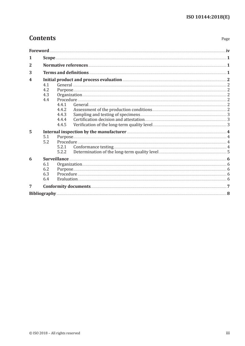 ISO 10144:2018 - Steels for the reinforcement and prestressing of concrete — Certification scheme for steel bars and wires
Released:9/28/2018