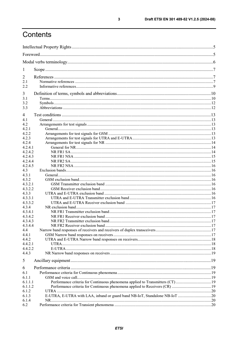 ETSI EN 301 489-52 V1.2.5 (2024-08) - ElectroMagnetic Compatibility (EMC) standard for radio equipment and services; Part 52: Specific conditions for Cellular Communication User Equipment (UE) radio and ancillary equipment; Harmonised Standard for ElectroMagnetic Compatibility