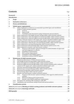 ISO 13216-3:2018 - Road vehicles — Anchorages in vehicles and attachments to anchorages for child restraint systems — Part 3: Classification of child restraint system and space in vehicle
Released:10/18/2018 - Page 3 preview