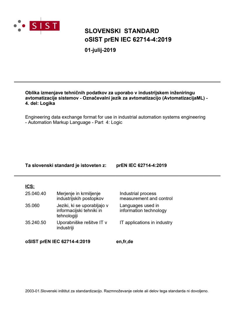 prEN IEC 62714-4:2019 - BARVE