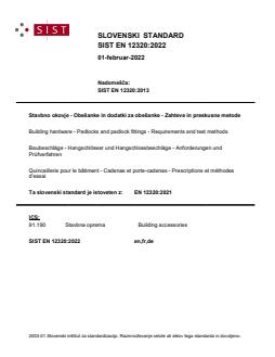 SIST EN 12320:2022 SIST EN 12320:2022 - BARVE - Page 1 preview