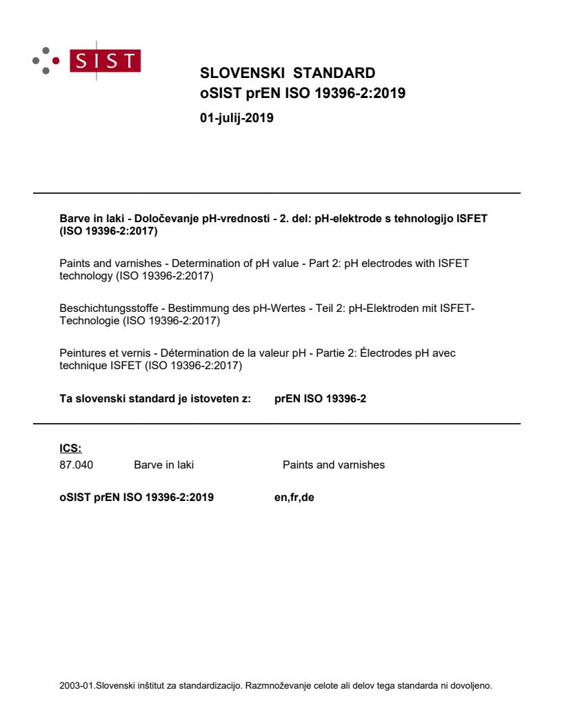 prEN ISO 19396-2:2019