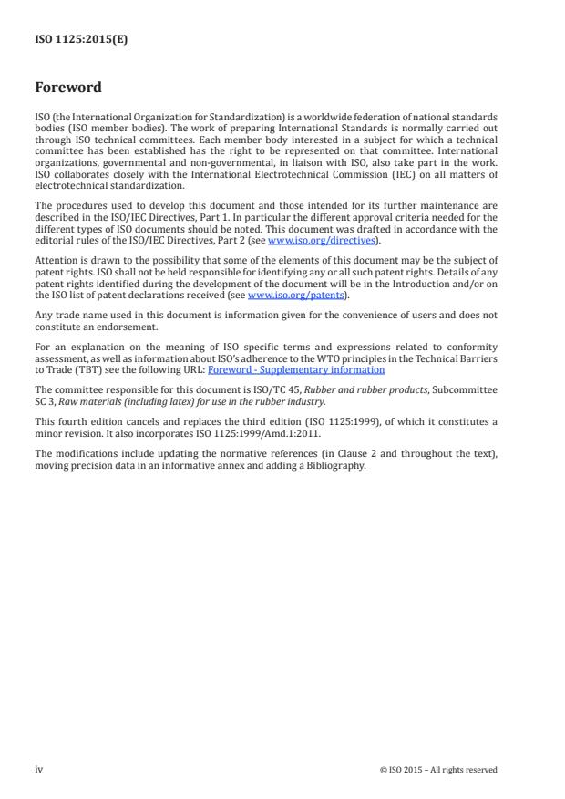 ISO 1125:2015 ISO 1125:2015 - Rubber compounding ingredients -- Carbon black -- Determination of ash - Page 4 preview