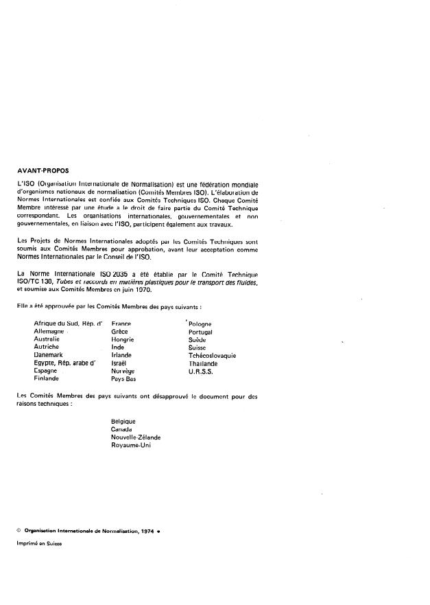 ISO 2035:1974 - Unplasticized polyvinyl chloride (PVC) moulded