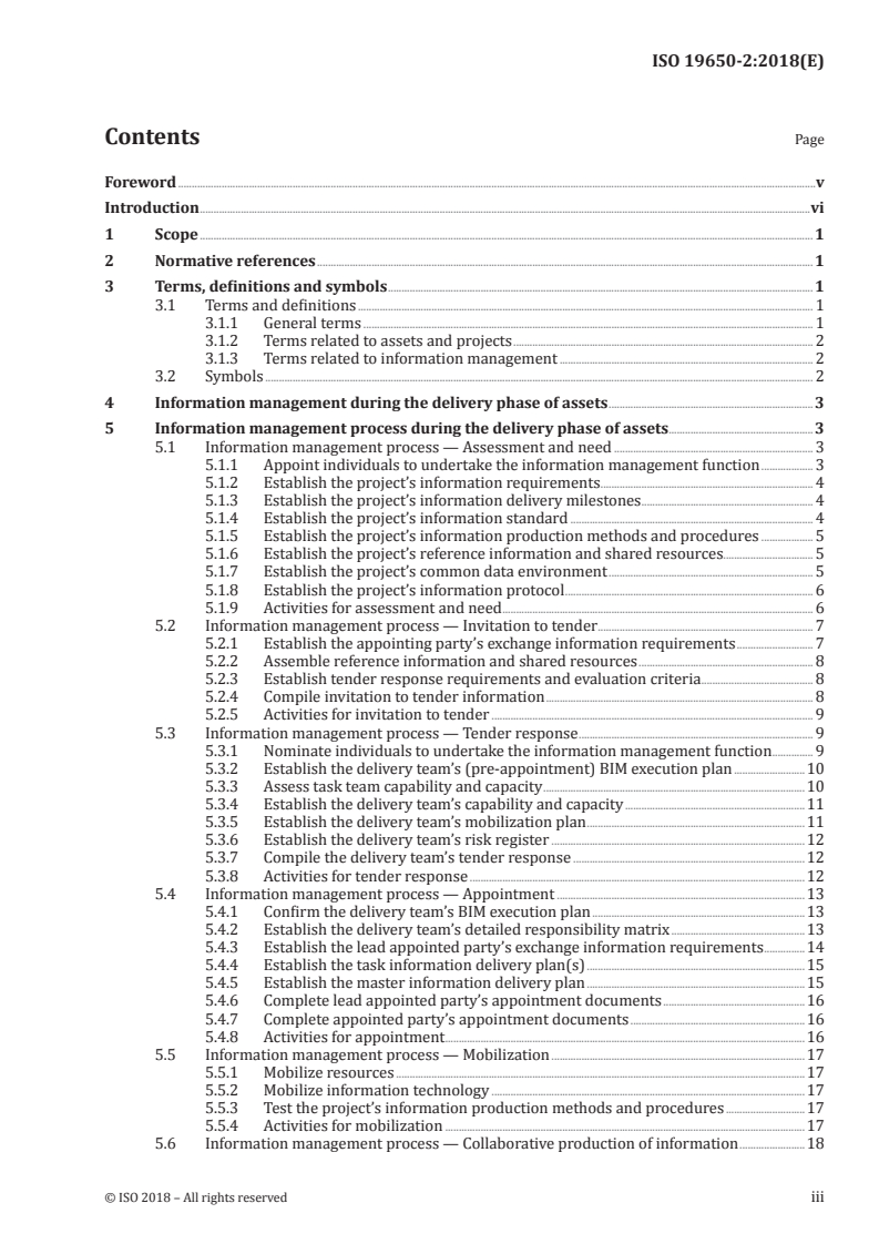 ISO 19650-2:2018 - Organization and digitization of information about buildings and civil engineering works, including building information modelling (BIM) — Information management using building information modelling — Part 2: Delivery phase of the assets
Released:12/7/2018