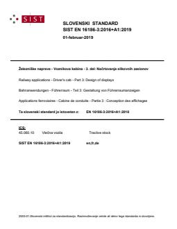 EN 16186-3:2016+A1:2018 EN 16186-3:2016+A1:2019 - BARVE - Page 1 preview