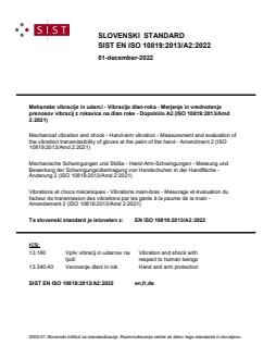 SIST EN ISO 10819:2013/A2:2022 SIST EN ISO 10819:2013/A2:2022 - BARVE - Page 1 preview