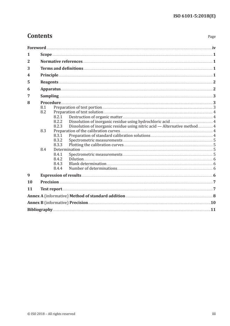 ISO 6101-5:2018 - Rubber — Determination of metal content by atomic absorption spectrometry — Part 5: Determination of iron content
Released:7/31/2018