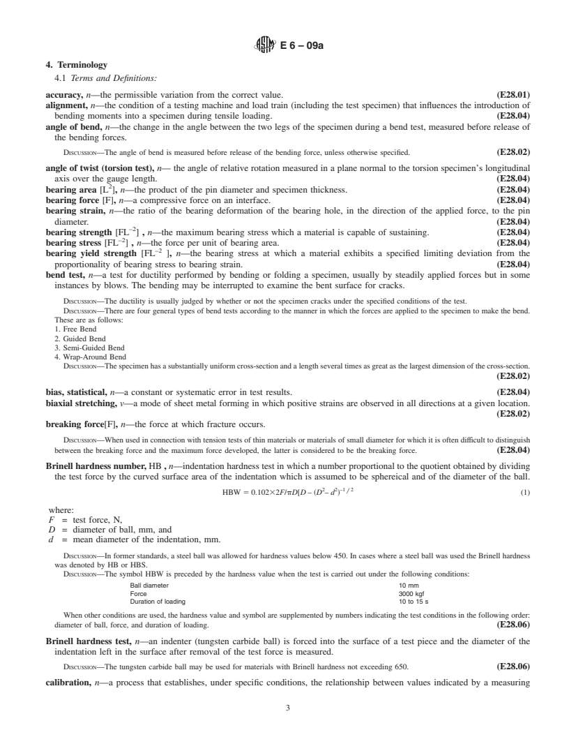 REDLINE ASTM E6-09a - Standard Terminology Relating to  Methods of Mechanical Testing