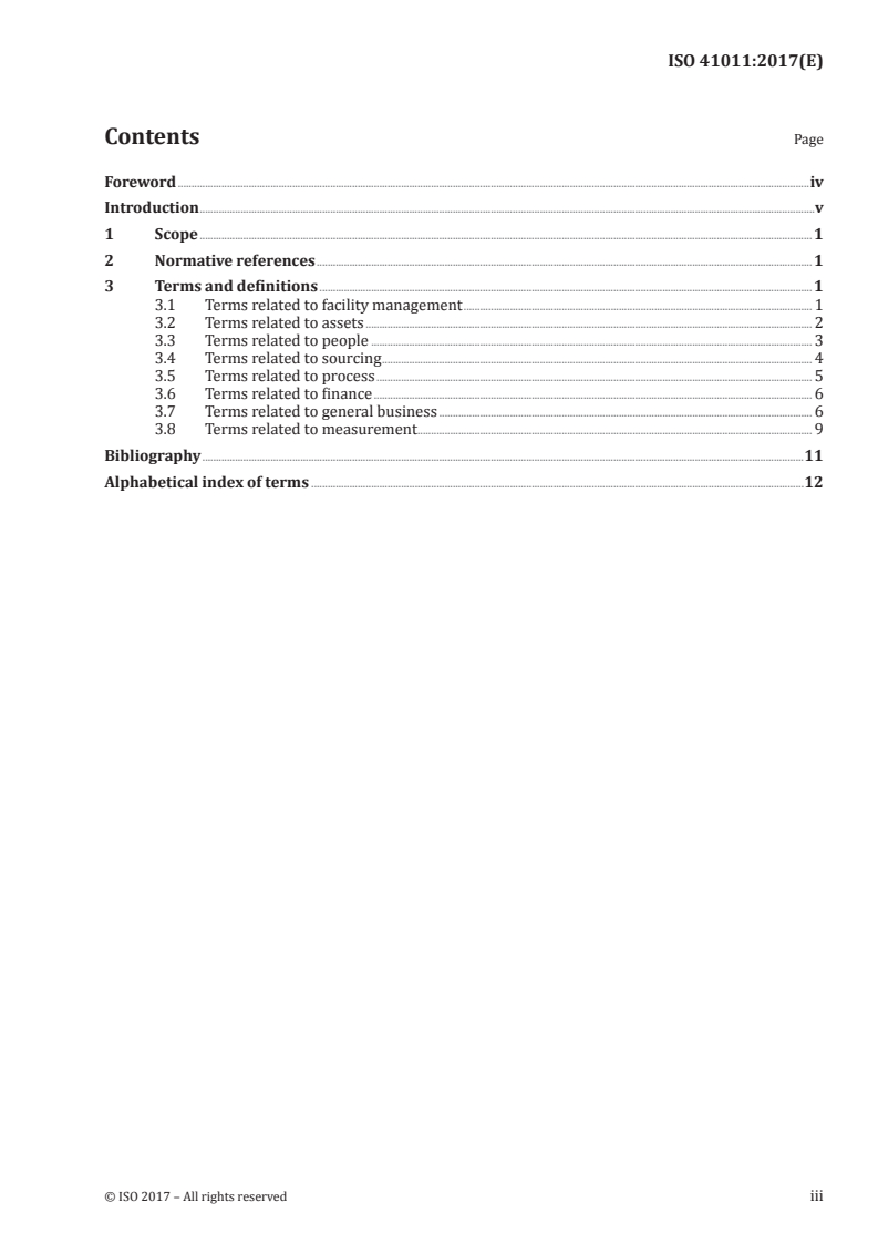 ISO 41011:2017 - Facility management — Vocabulary
Released:3/31/2017