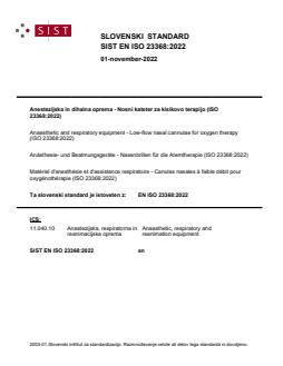 EN ISO 23368:2022 - Page 1 preview